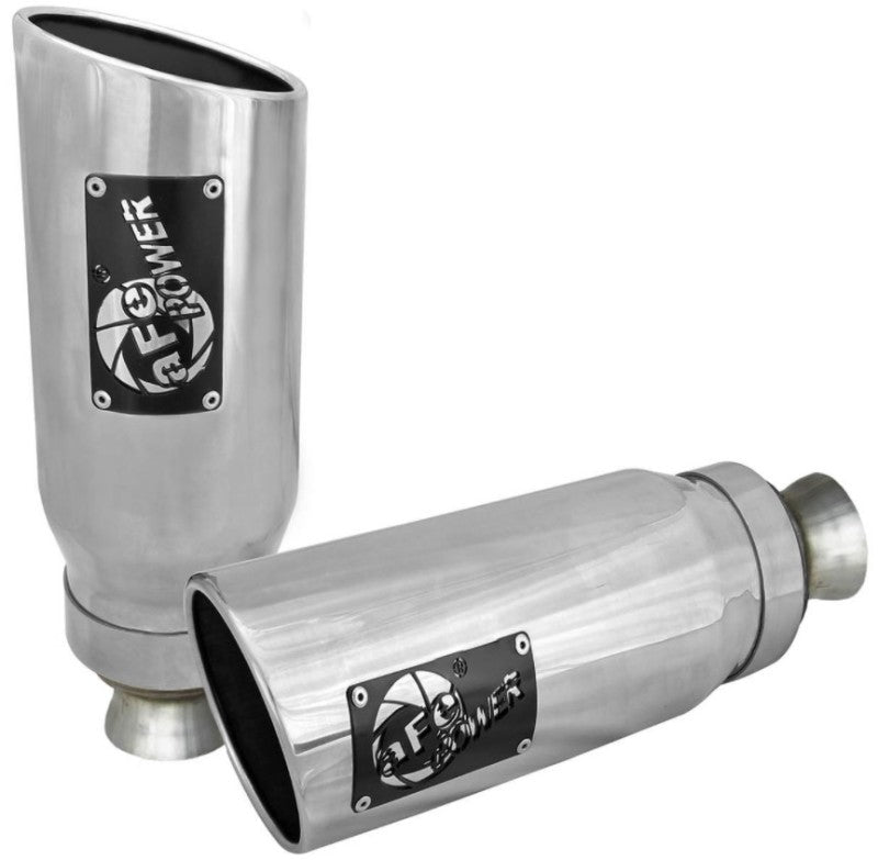Load image into Gallery viewer, aFe MACH Force-XP 4-1/2in Steel OE Replacement Exhaust Tips - 2021+ Dodge Ram (5.7L V8) - Polished
