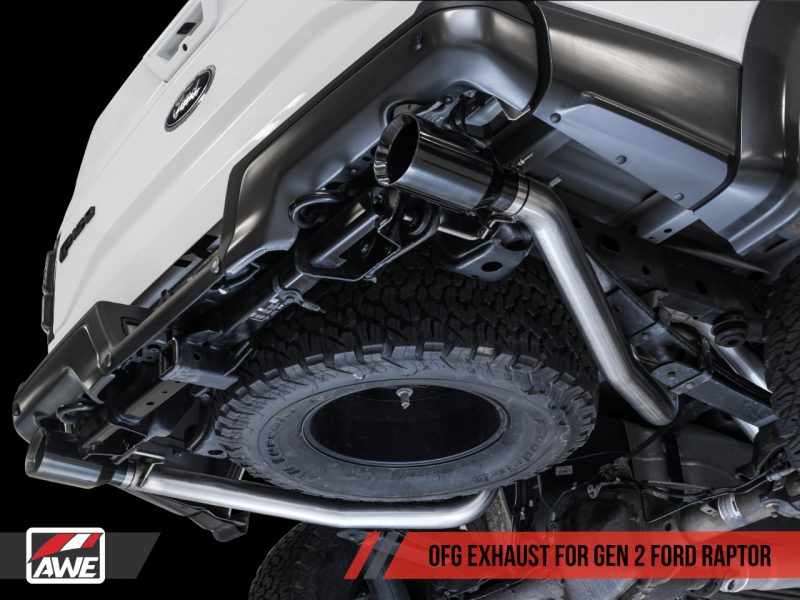 Load image into Gallery viewer, AWE Tuning 2017+ Ford Raptor Tailpipe Conversion Kit w/ Diamond Black Tips
