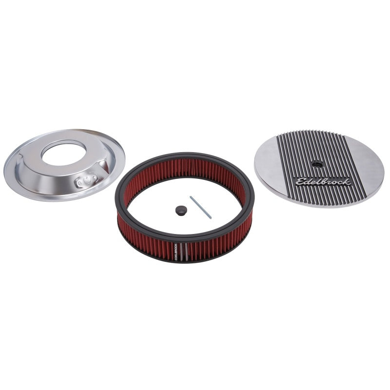 Load image into Gallery viewer, Edelbrock Air Cleaner Elite II 14In Diameter w/ 3In Element Standard Height Polished
