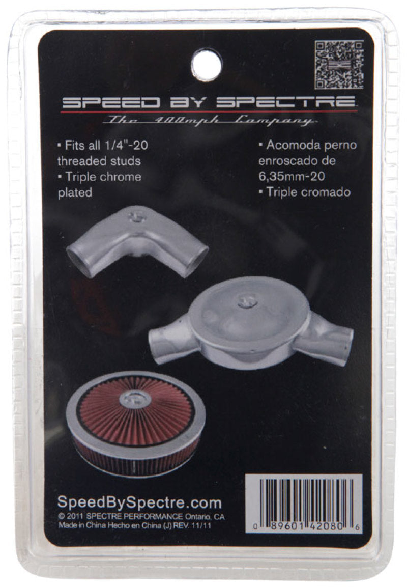 Load image into Gallery viewer, Spectre Air Cleaner Nut Low Profile (Fits 1/4in.-20 Threading) - Chrome
