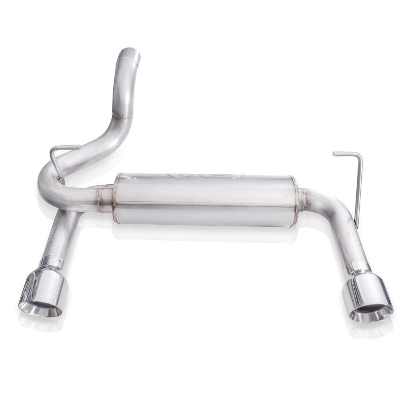 Load image into Gallery viewer, Stainless Works 2018+ Jeep Wrangler JL 304SS Factory Connect 2.5in Axle Back Exhaust System
