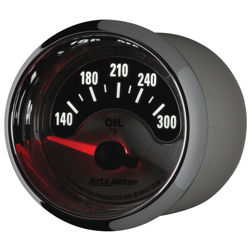 Load image into Gallery viewer, Autometer American Muscle 2-1/16in Short Sweep Electric 140-300 Deg F Oil Temp Gauge
