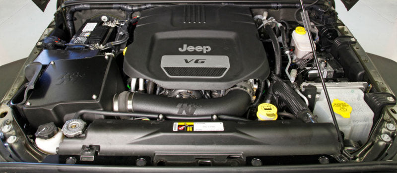Load image into Gallery viewer, K&amp;N 12-18 Jeep Wrangler 3.6L V6 Performance Intake Kit w/ Snorkel
