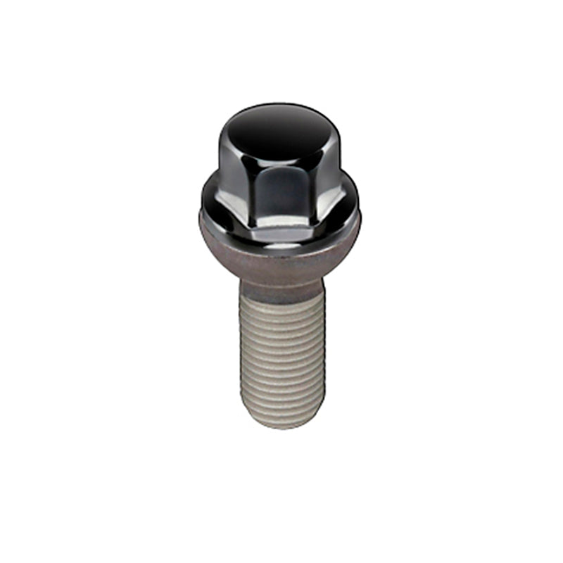 Load image into Gallery viewer, McGard Hex Lug Bolt (Radius Seat) M14X1.5 / 17mm Hex / 26.3mm Shank Length (Box of 50) - Black
