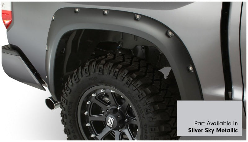 Load image into Gallery viewer, Bushwacker 16-18 Toyota Tundra Fleetside Pocket Style Flares 4pc 66.7/78.7/97.6in Bed - Silver Sky
