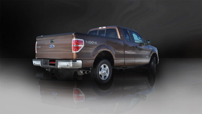 Load image into Gallery viewer, Corsa 2011-2014 Ford F-150 EcoBoost 3.5L V6 Polished Sport Cat-Back Exhaust
