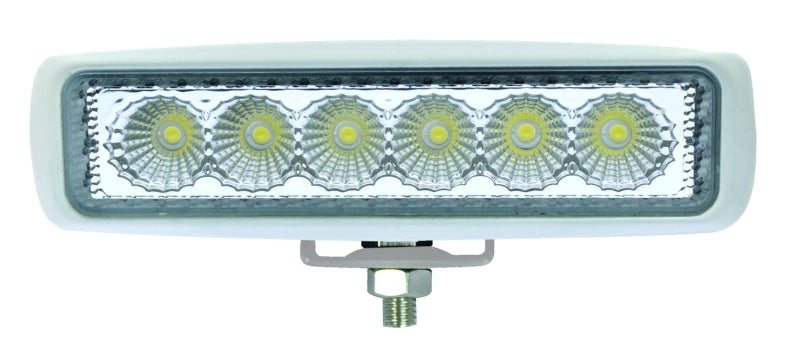 Load image into Gallery viewer, Hella Value Fit Mini Flush Mount 7.7in - 18W White Housing Flood Beam LED Light Bar
