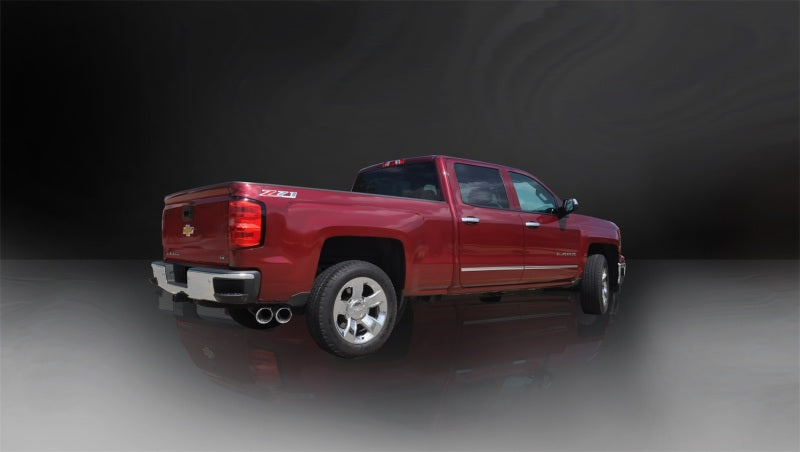Load image into Gallery viewer, Corsa 2014-19 Sierra/Silvrd 1500 Crew/Dbl / Short/Std. Bed 6.2L V8 Polished Sport Single SideCB Ext
