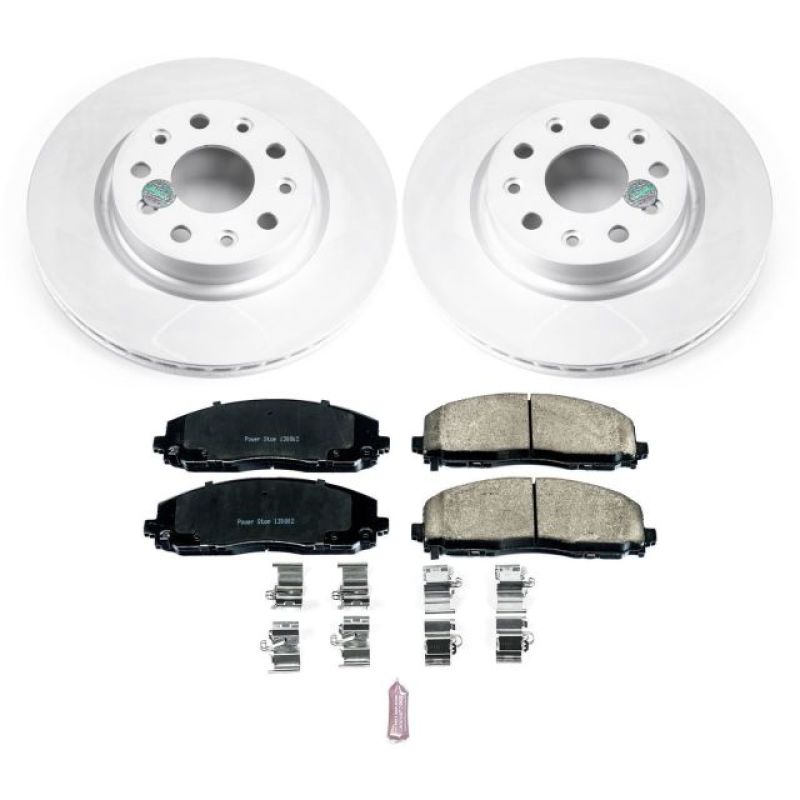 Load image into Gallery viewer, Power Stop 18-19 Jeep Wrangler Front Z17 Evolution Geomet Coated Brake Kit
