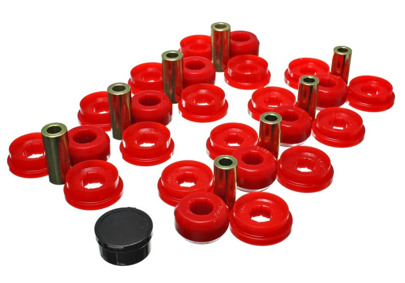 Load image into Gallery viewer, Energy Suspension 03-09 Lexus Gx470 / 07-09 Toyota FJ Cruiser Red Rear End Control Arm Bushing Set
