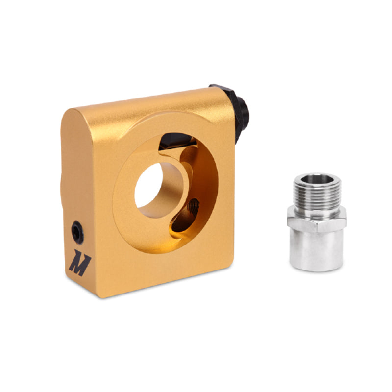 Load image into Gallery viewer, Mishimoto M22 x 1.5 Oil Sandwich Plate w/ Rear-Mounted Thermostat
