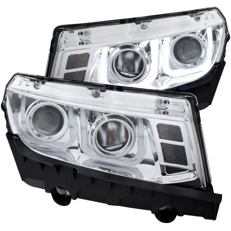 Load image into Gallery viewer, ANZO 2014-2015 Chevrolet Camaro Projector Headlights w/ U-Bar Chrome
