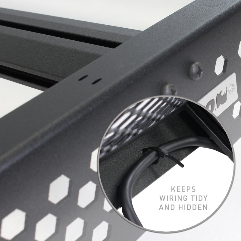 Load image into Gallery viewer, Go Rhino 16-23 Toyota Tacoma DC Ceros Low Profile Roof Rack - Tex. Blk
