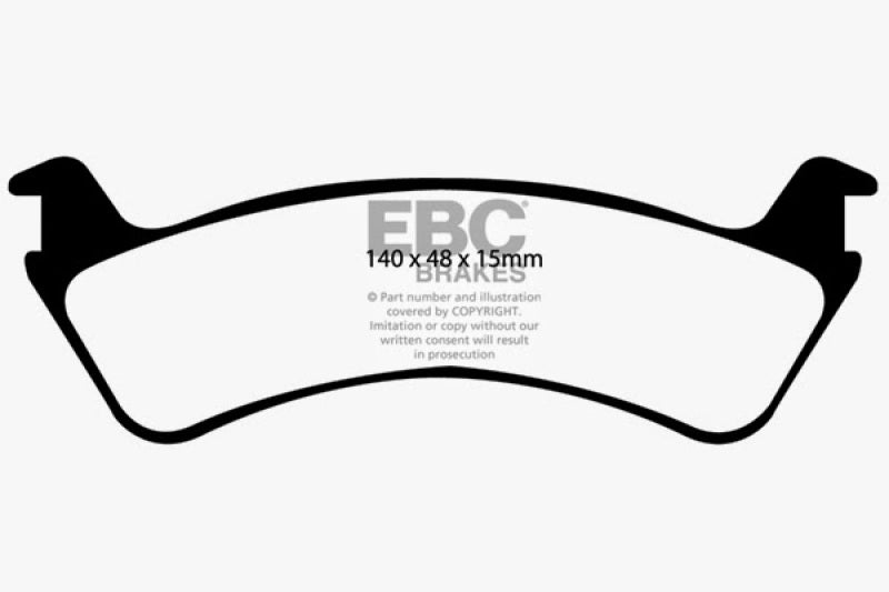 Load image into Gallery viewer, EBC 00-02 Ford Explorer Sport 4.0 2WD (Phenolic PisTons) Extra Duty Rear Brake Pads
