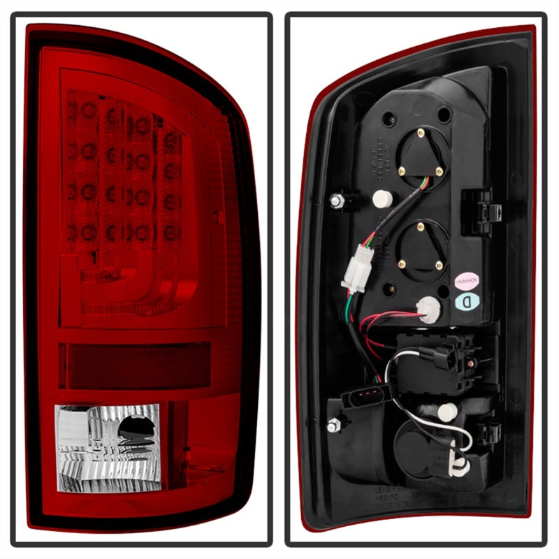 Load image into Gallery viewer, Spyder Dodge Ram 07-08 1500 Version 2 LED Tail Lights - Red Clear ALT-YD-DRAM06V2-LED-RC
