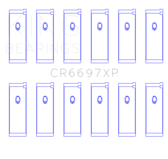 King Engine Bearings Nissan RB25/RB26 (Size STD) Performance Rod Bearing Set - Size STD