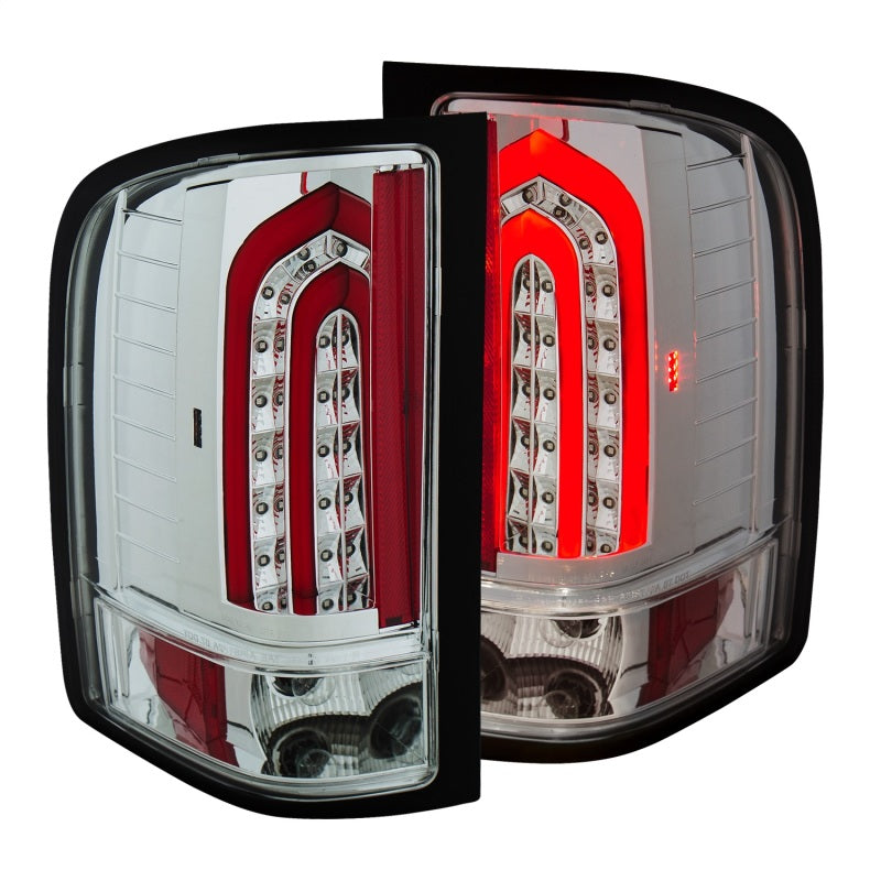 Load image into Gallery viewer, ANZO 2007-2013 Chevrolet Silverado 1500 LED Taillights Chrome
