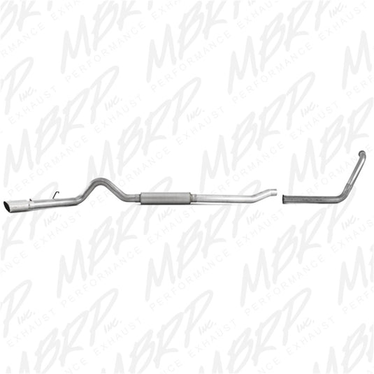 MBRP 2003-2007 Ford F-250/350 6.0L EC/CC Turbo Back Single Side (Stock Cat)