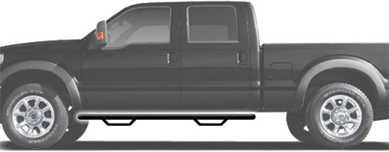 Load image into Gallery viewer, N-Fab Nerf Step 15-17 Ford F-150 SuperCab - Gloss Black - Cab Length - 3in
