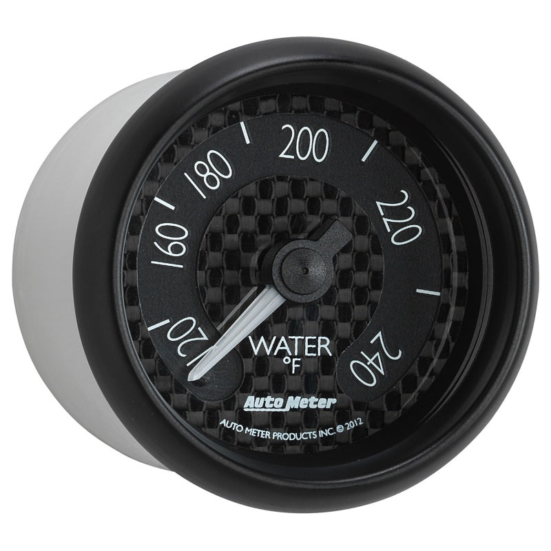 Load image into Gallery viewer, Autometer GT Series 52mm Mechanical 120-240 Deg F Water Temperature Gauge
