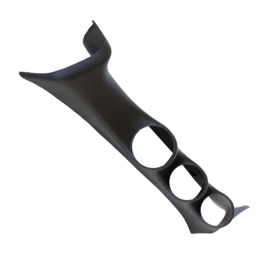 Autometer 08-10 Ford Super Duty 52mm Black Triple Pilillar