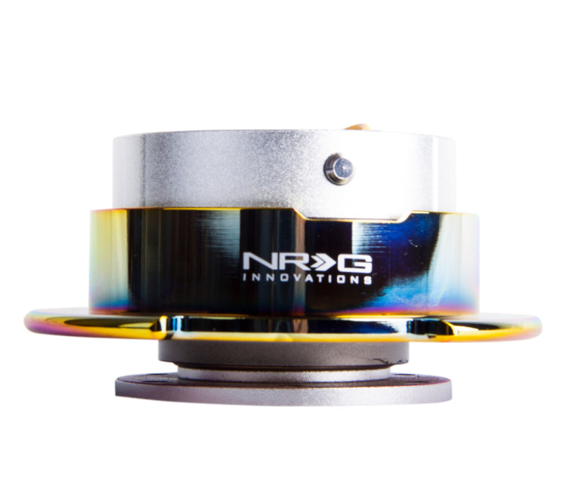 Load image into Gallery viewer, NRG Quick Release Gen 2.5 - Silver Body / Neochrome Ring
