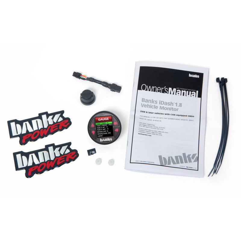 Load image into Gallery viewer, Banks Power iDash 1.8 DataMonster Universal CAN Gauge for use w/Banks Bus Modules
