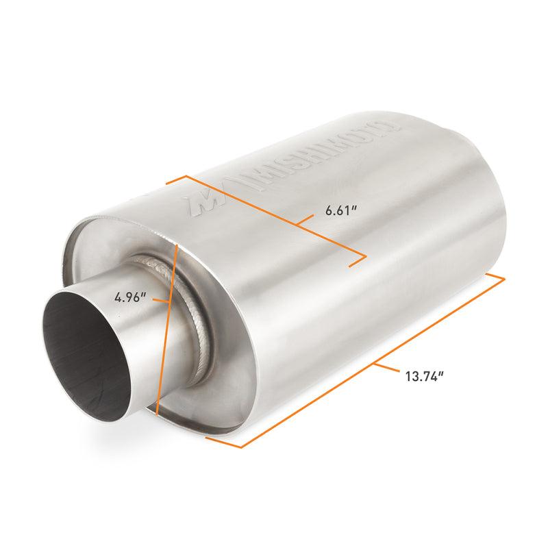 Load image into Gallery viewer, Mishimoto Universal Resonator with 3in Inlet/Outlet - Brushed
