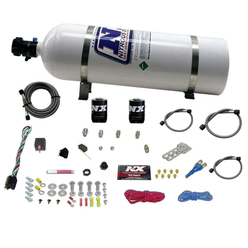 Load image into Gallery viewer, Nitrous Express Ford EFI Race Single Nozzle Nitrous Kit (100-250HP) w/15lb Bottle

