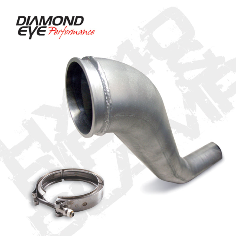 Load image into Gallery viewer, Diamond Eye KIT 4in Downpipe HX40 TURBO-DIRECT FLANGE W/ V-Band CLAMP AL DODGE 94-02
