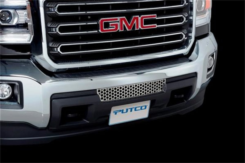 Load image into Gallery viewer, Putco 15-19 GMC Sierra HD - Stainless Steel - Punch Design Bumper Grille Bumper Grille Inserts
