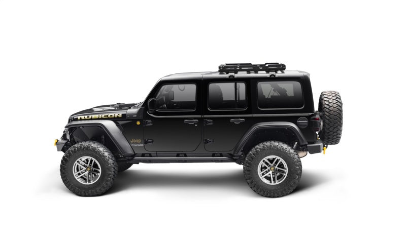 Load image into Gallery viewer, Bushwacker 18-21 Jeep Wrangler JL (2-Door &amp; 4-Door) Flat Style Flares 4pc - Black
