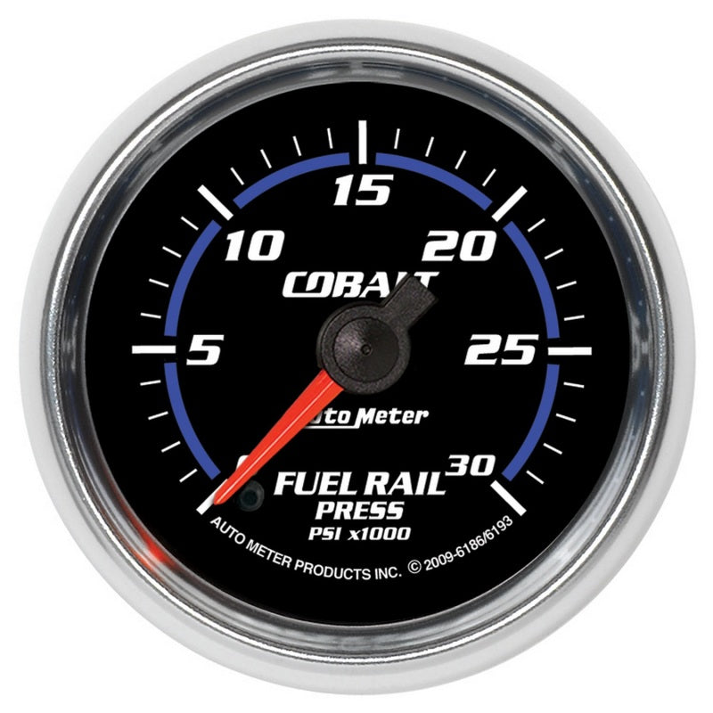 Load image into Gallery viewer, Autometer Cobalt 52mm 0-30,000 PSI F/S Electronic Diesel Fuel Rail Pressure Gauge (Cummins 5.9L)
