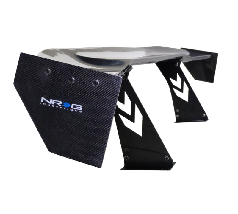 Load image into Gallery viewer, NRG Carbon Fiber Spoiler - Universal (69in.) w/NRG Logo / Stand Cut Out / Large Side Plate
