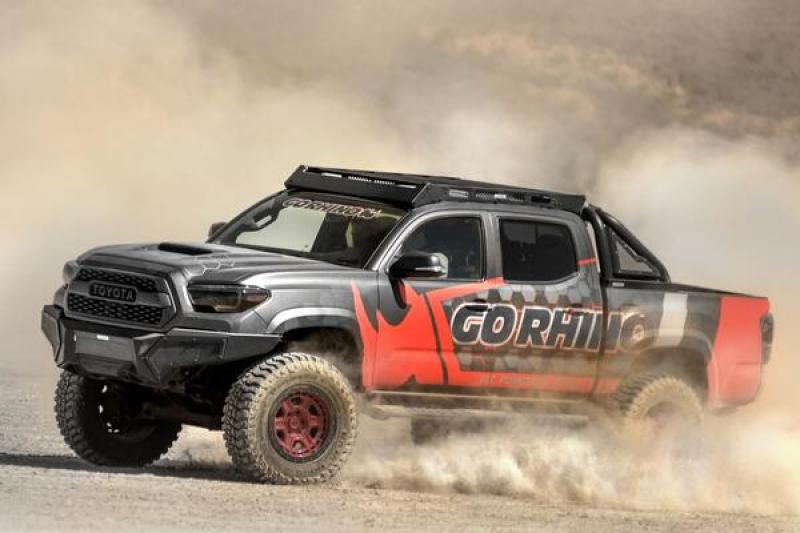 Load image into Gallery viewer, Go Rhino 16-23 Toyota Tacoma DC Ceros Low Profile Roof Rack - Tex. Blk
