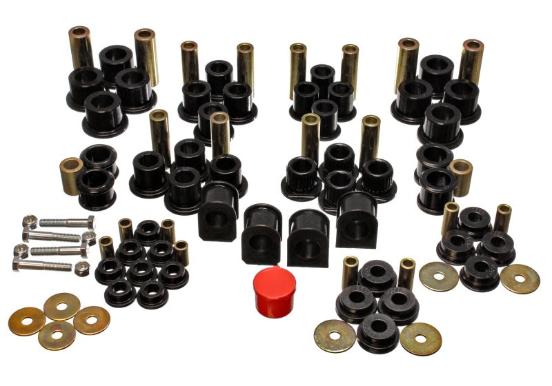Load image into Gallery viewer, Energy Suspension 99-04 Ford F-250 4WD Superduty Black Hyper-flex Master Bushing Set
