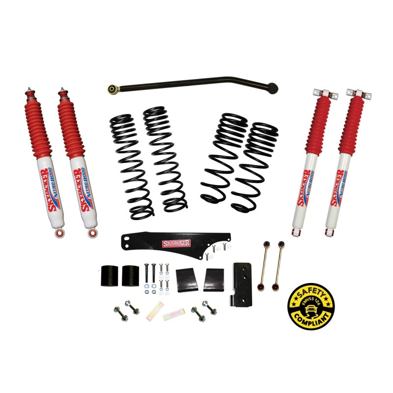 Load image into Gallery viewer, Skyjacker 07-18 Jeep Wrangler JK 2 Door 2WD/4WD Long Travel 3.5in-4in Lift Kit w/Nitro Shocks
