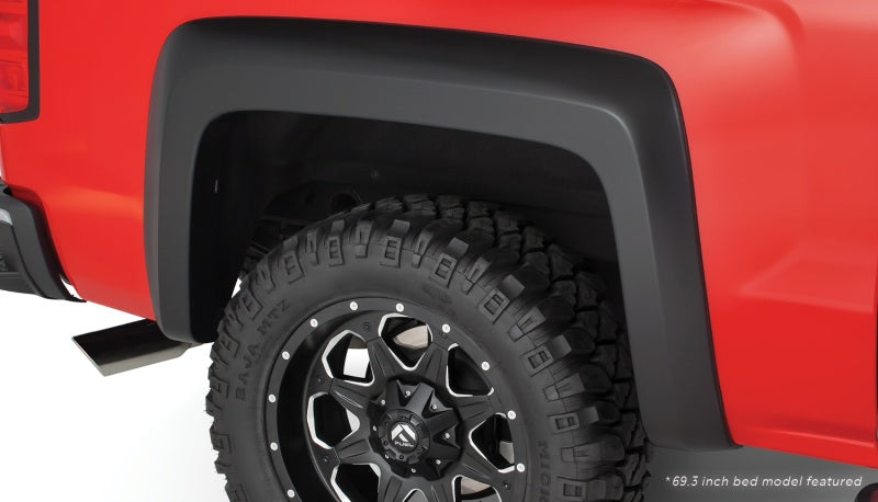 Load image into Gallery viewer, Bushwacker 15-18 Chevy Silverado 2500 HD Fleetside Extend-A-Fender Style Flares 2pc - Black
