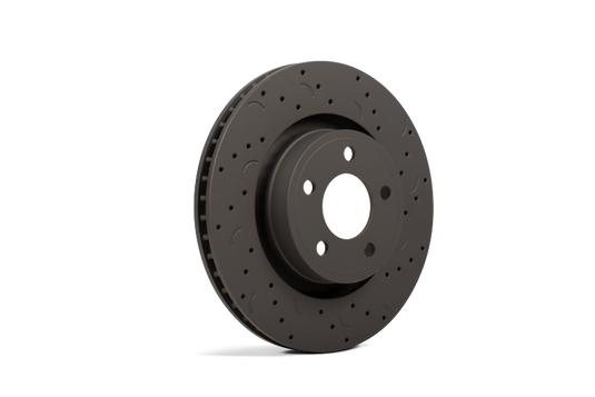 Hawk Talon 1994 Ford Bronco Drilled and Slotted Front Brake Rotor Set