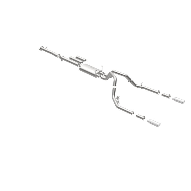 Load image into Gallery viewer, MagnaFlow Stainless Cat-Back Exhaust 2015 Chevy Silverado 2500HD 6.0L Dual Split Rear Exit 4in
