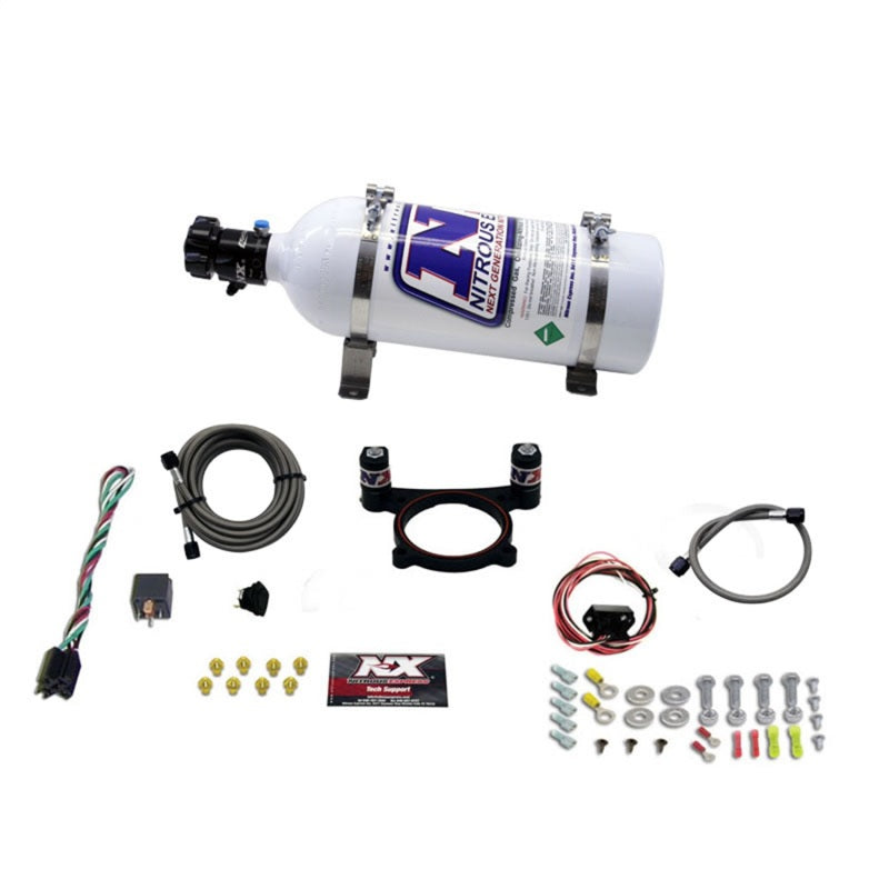 Load image into Gallery viewer, Nitrous Express 11-15 Ford Mustang GT 5.0L Coyote 4 Valve Nitrous Plate Kit (50-200HP) w/5lb Bottle
