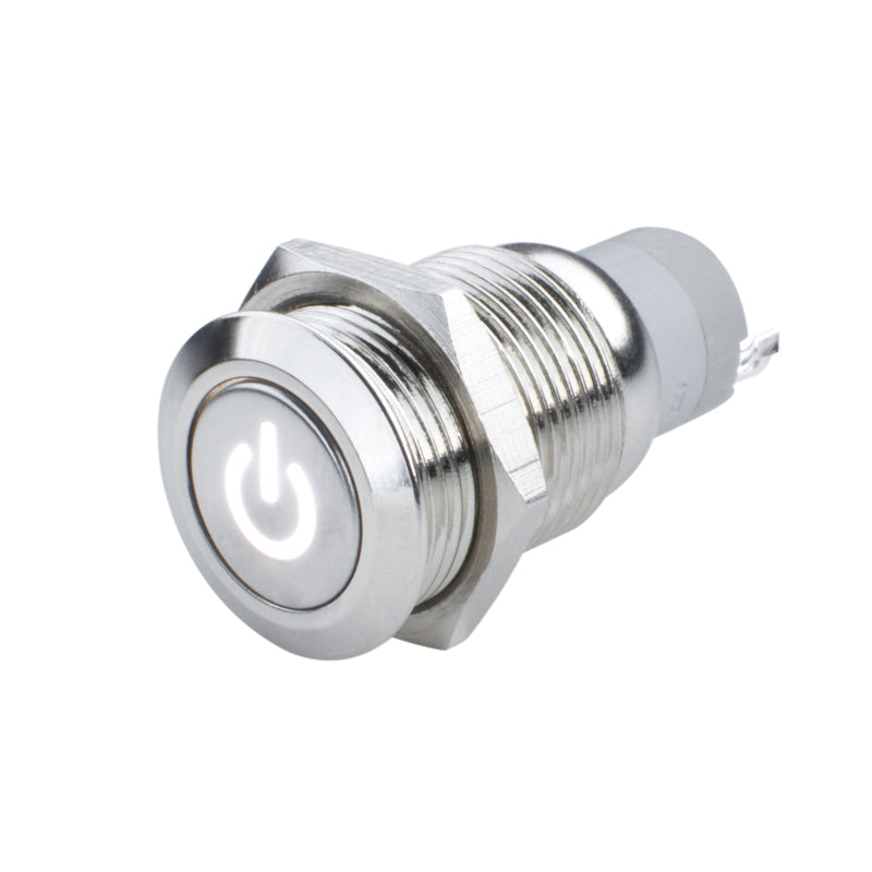 Load image into Gallery viewer, Oracle Pre-Wired Power Symbol Momentary Flush Mount LED Switch - White
