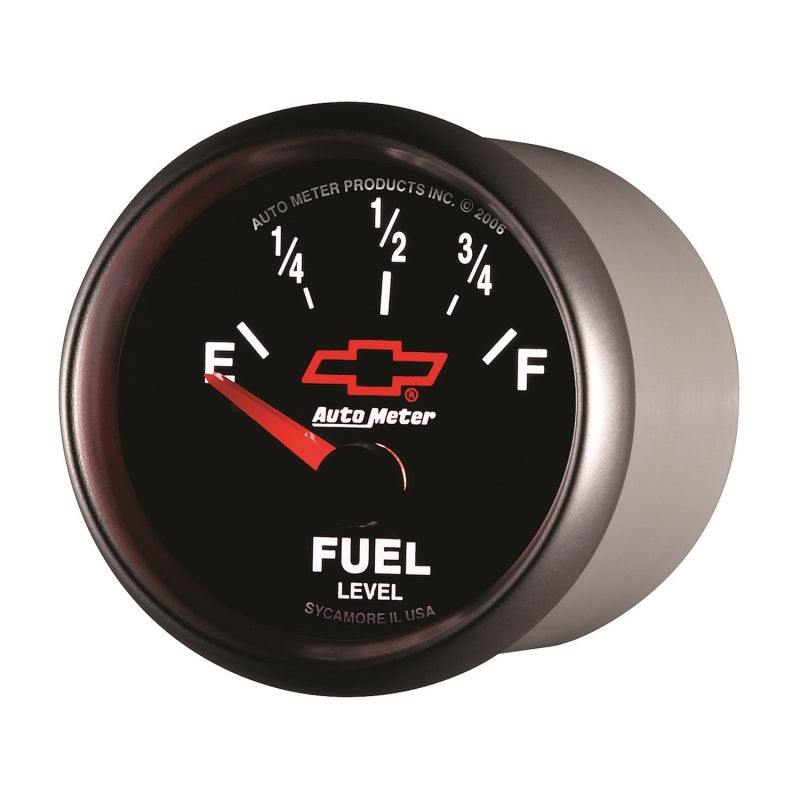Load image into Gallery viewer, Autometer GM Bowtie Black 2-1/16 Fuel Level, 0-90 , Air-Core 8-18V
