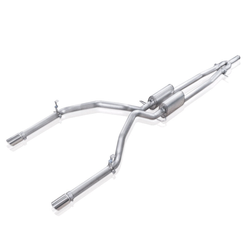 Load image into Gallery viewer, Stainless Works Chevy Silverado/GMC Sierra 2007-16 5.3L/6.2L Exhaust Y-Pipe Under Bumper Exit
