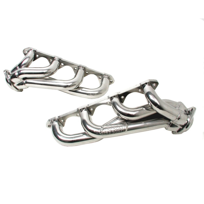 Load image into Gallery viewer, BBK 79-93 Mustang 351 Swap Shorty Unequal Length Exhaust Headers - 1-5/8 Silver Ceramic
