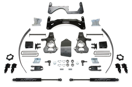 Fabtech 14-18 GM C/K1500 P/U w/oE Forg Stl UCA 6in Basic Sys w/Stealth