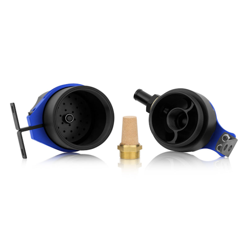 Load image into Gallery viewer, Mishimoto Universal Baffled Oil Catch Can - Blue
