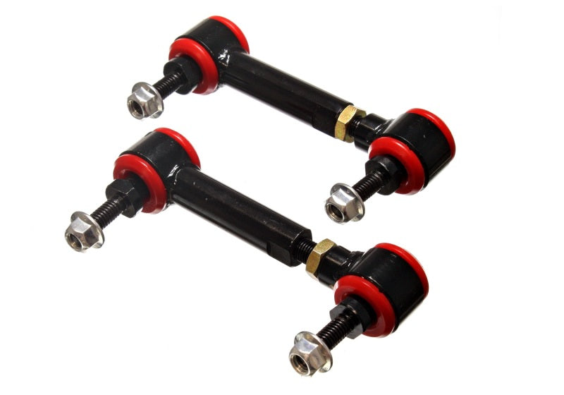 Load image into Gallery viewer, Energy Suspension Universal Red 4-3/4in-5-3/4in inAin Range Pivot Style End Link Set
