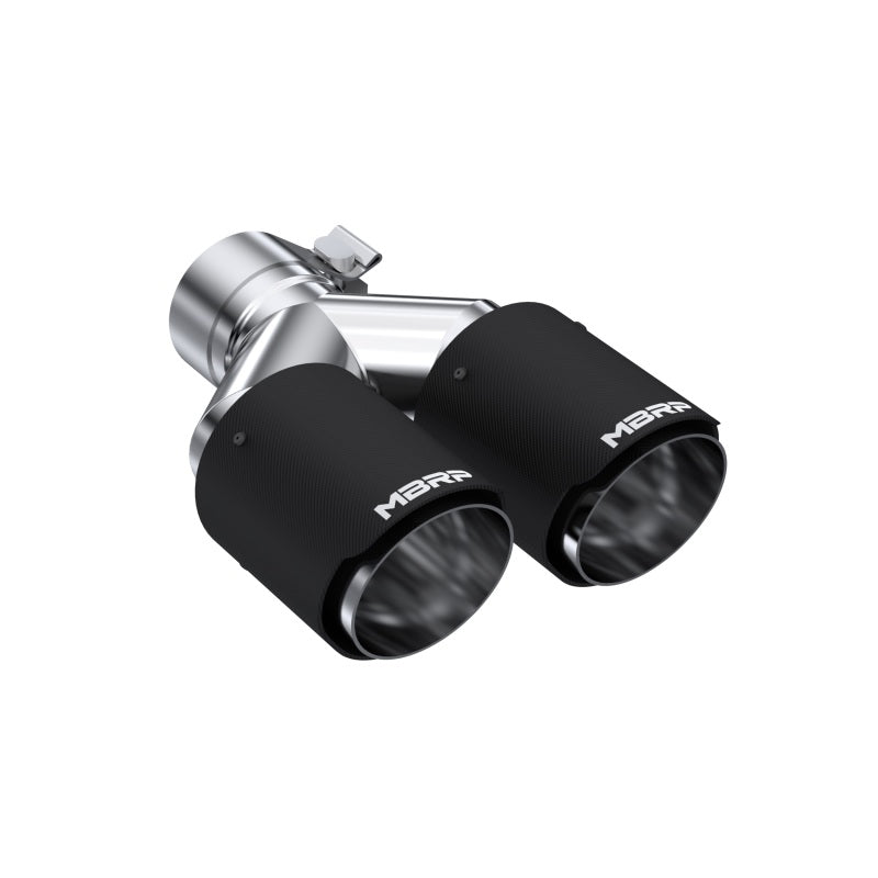 Load image into Gallery viewer, MBRP Universal Carbon Fiber Dual Tip 3.5in OD/2.5in Inlet
