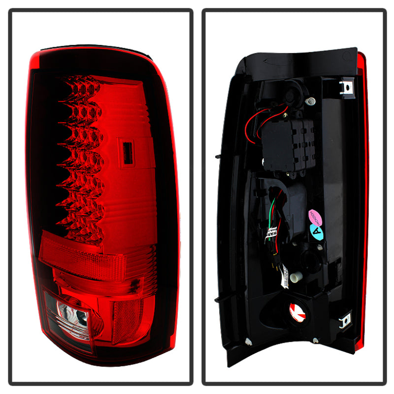 Load image into Gallery viewer, Spyder Chevy Silverado 1500 03-06 (Not Fit Stepside)LED Tail Lights Red Clear ALT-YD-CS03-LED-RC
